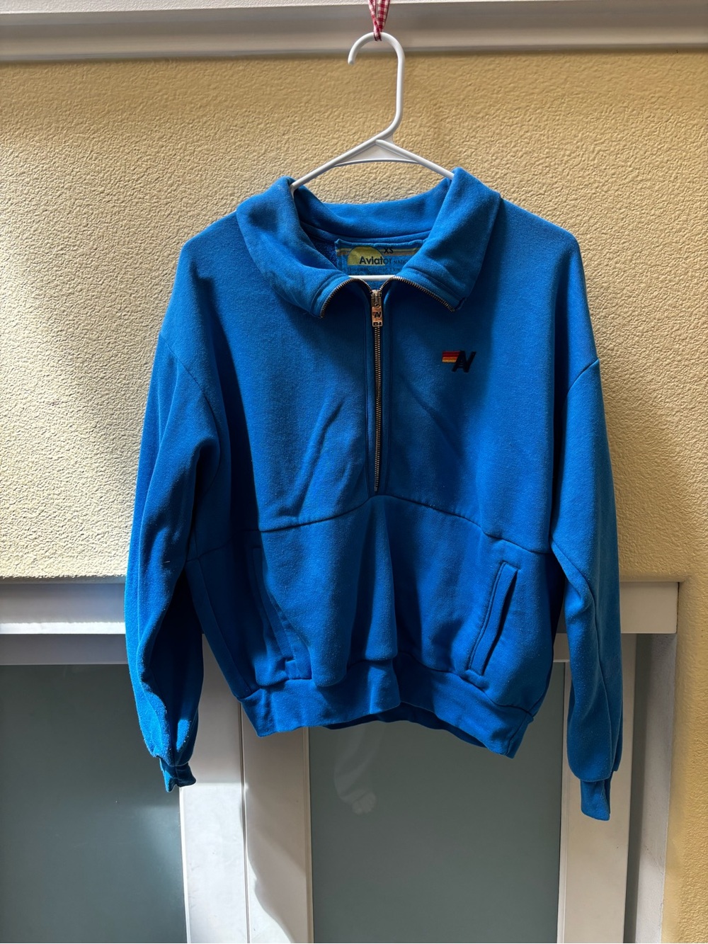 Aviator Nation Ocean Blue Half-Zip Pullover